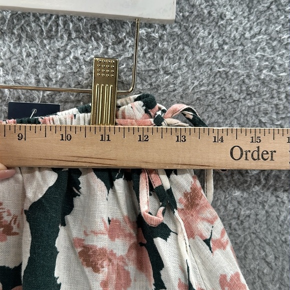 NEW Abercrombie & Fitch Green Floral Print Linen Blend Skirt XS - Picture 11 of 13